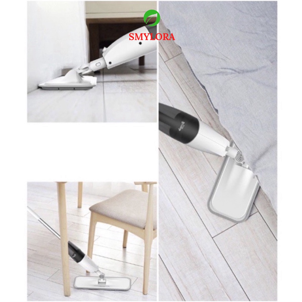 Cây Lau Nhà Phun Nước AURORA Deerma Water Spray Mop, Chổi Lau Sàn 2 in 1 Xoay 360 độ thông minh