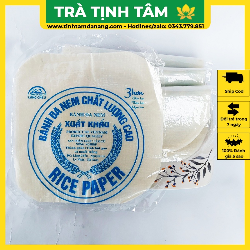 Bánh đa nem rế Làng Chều Hà Nam ăn sống giòn dai, bánh tráng dẻo rán rice paper đảm bảo vệ sinh an toàn thực phẩm