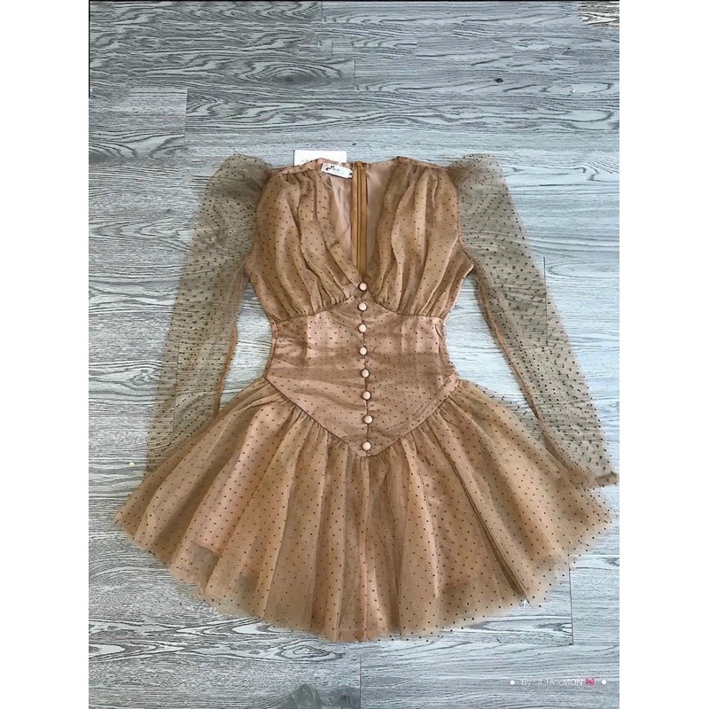 Đầm bi tay dài bigsize