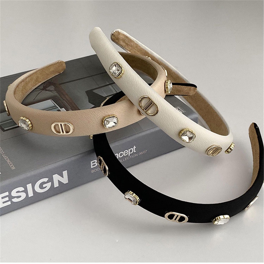 Băng đô cài tóc đính kim cương phong cách retro Pháp