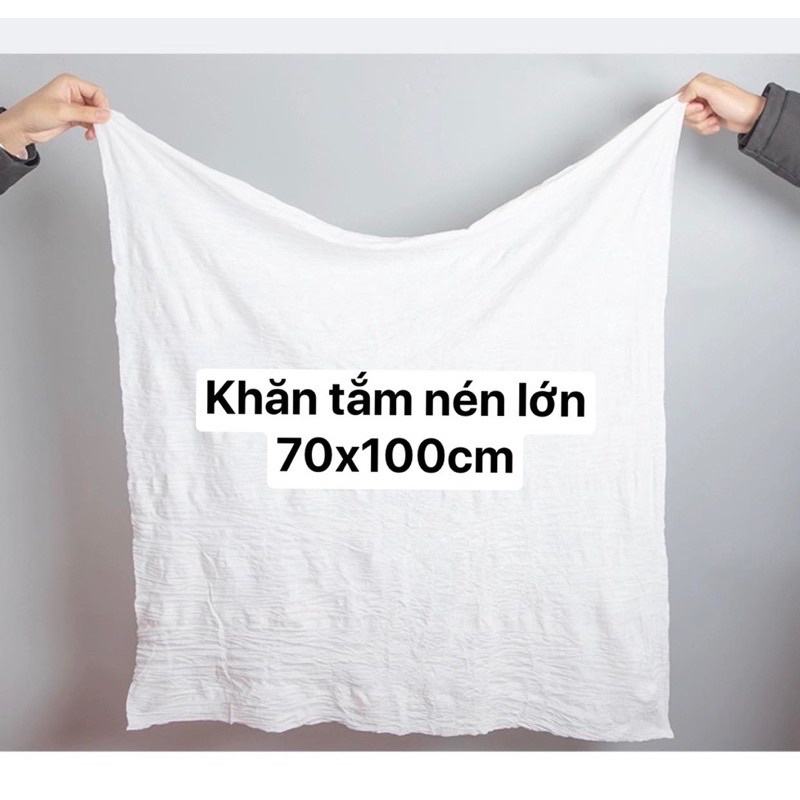 Khăn tắm nén lớn 70x100cm tiện lợi
