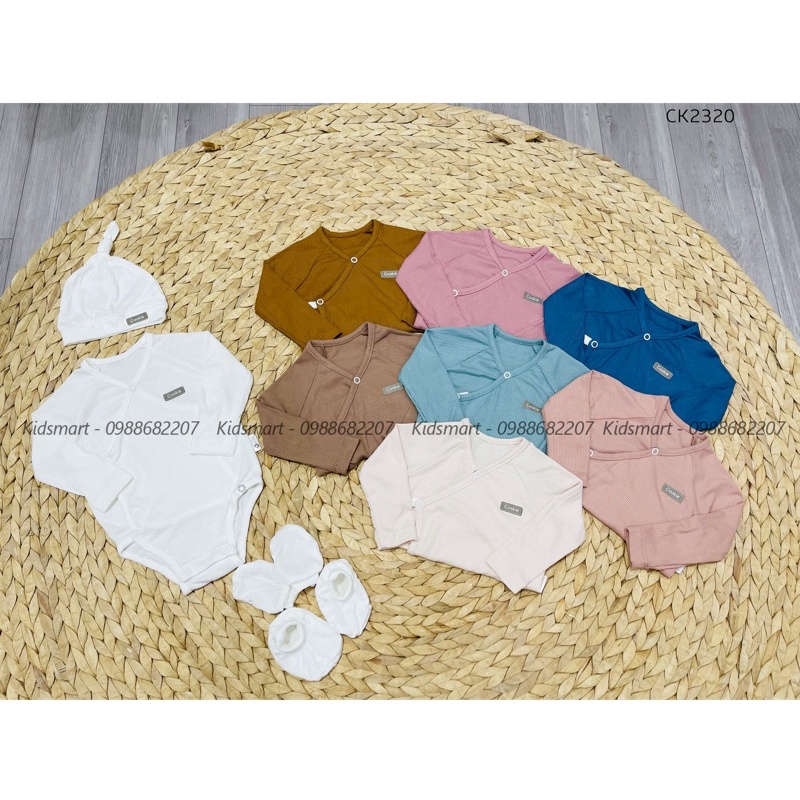 Cookie - Bodysuit chíp dài tay cài chéo CK2320