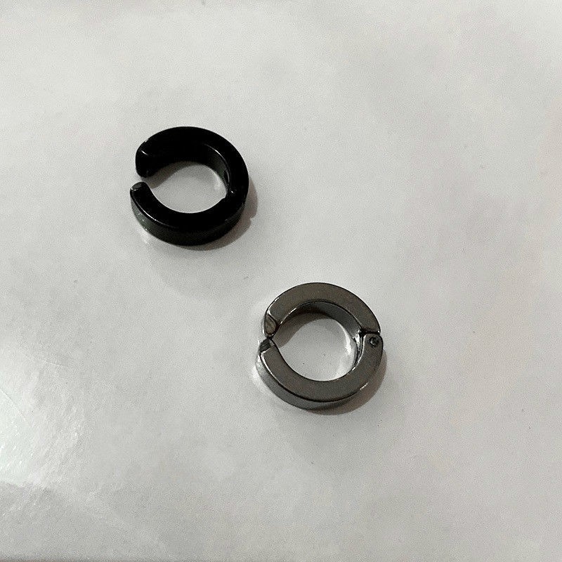 Bông Tai Dạng Kẹp Bằng Thép Titan Chống Dị Ứng Phong Cách Hàn Quốc 23B178