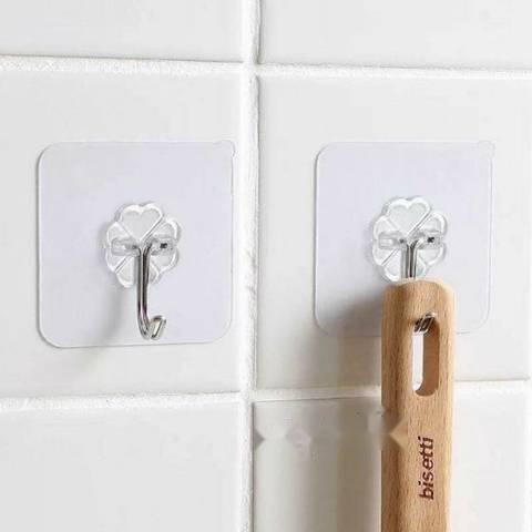 Combo 10 móc dán tường siêu dính kích thước 6x6cm