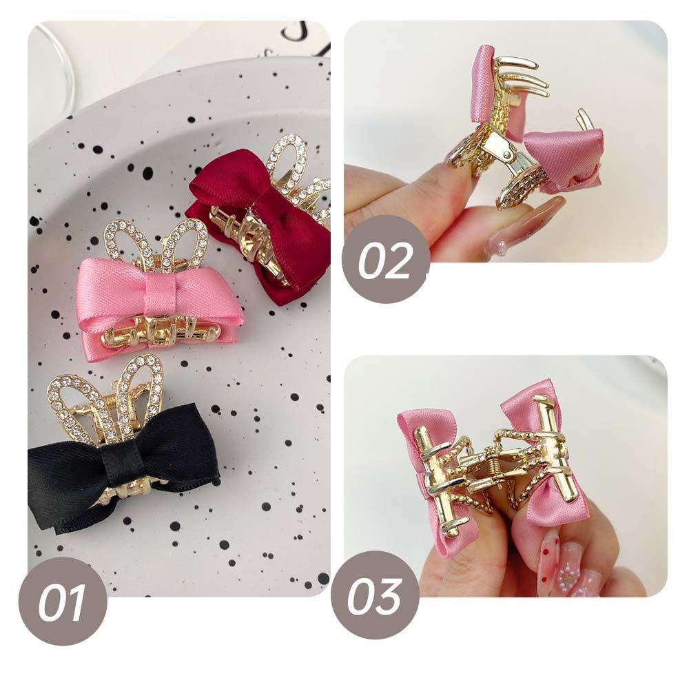 Kẹp Tóc Mini Đính Nơ Tai Thỏ MOCHO Thời Trang Cho Nữ|Kẹp Tóc Công Chúa Lấp Lánh