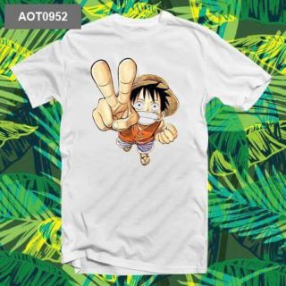 Áo thun anime #luffy#once piece