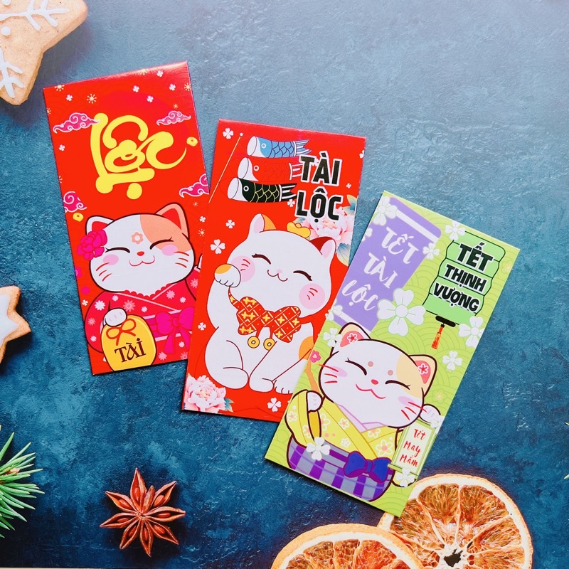 50 bao lì xì TREND năm QUÝ MÃO 2023, bao lì xì tết