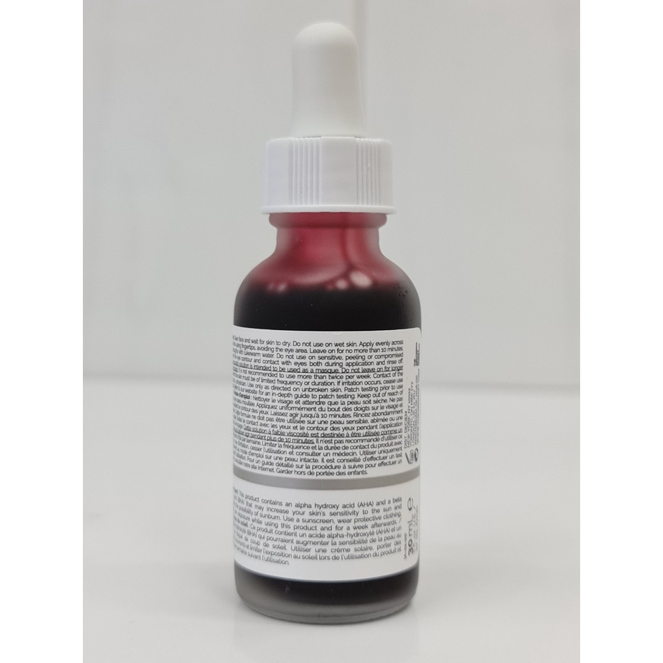 Serum Tẩy Tế Bào Chết Cải Thiện Mụn The Ordinary AHA 30% BHA 2% Peeling Solution 30ml