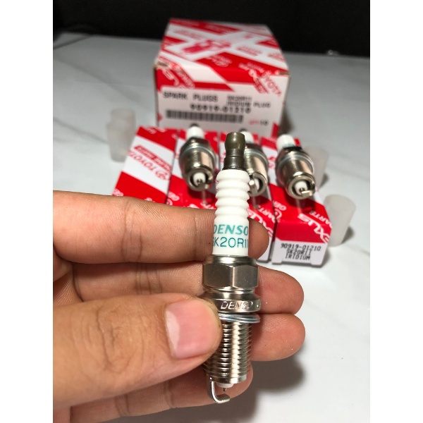 Bộ 4 Bugi Toyota Vios Camry Yaris AlTis 2002-2016 ren 14 ngắn kim 90919-01210 ]