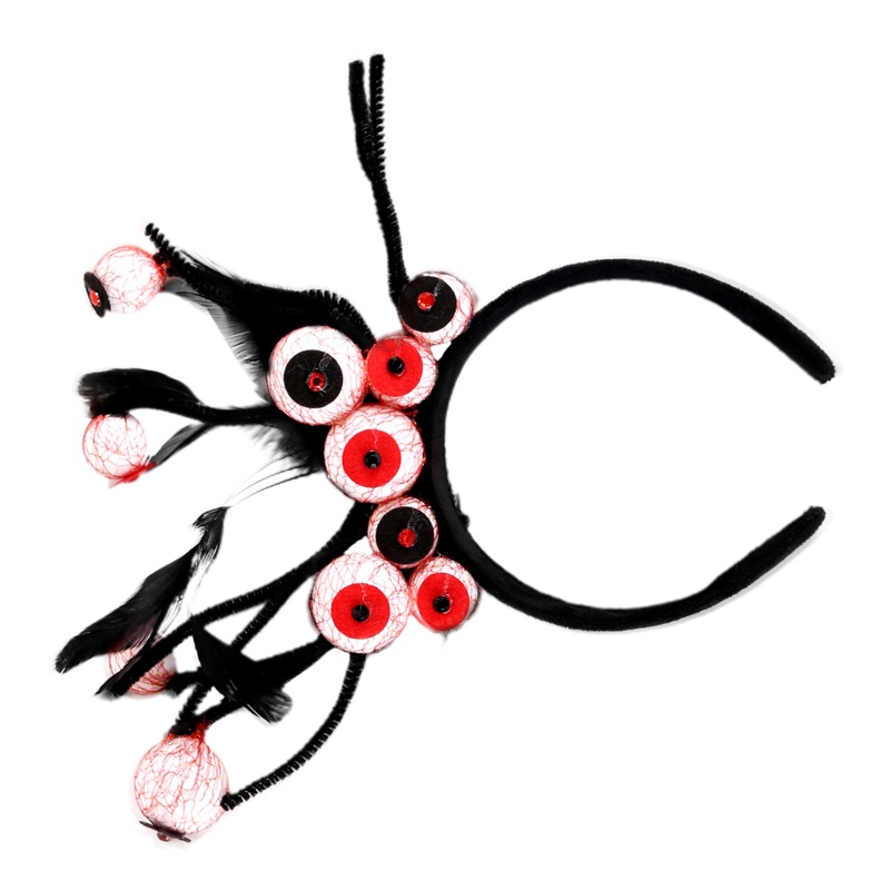 Băng Đô Cài Tóc Hình Đôi Mắt Máu Meth Dễ Phối Đồ Trang Trí Lễ Hội