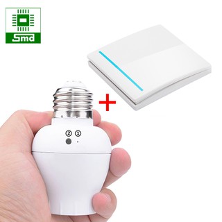 Đui đèn rf điều khiển từ xa 433mhz , điều khiển từ xa, không dây sóng rf 433, đèn cổng, cầu thang