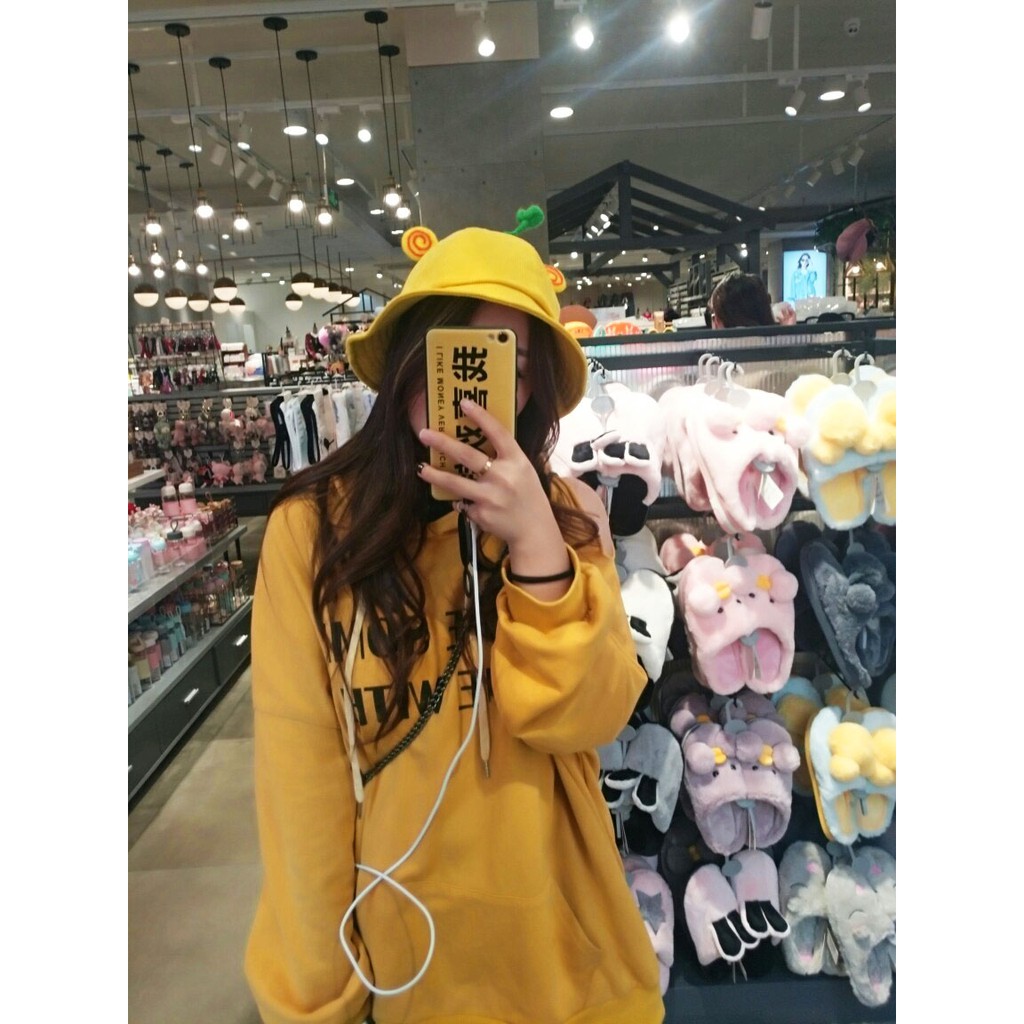 [Full mẫu] Mũ Nón Maruko 3D Rộng Vành Kiểu Mầm Cây Bucket Hat Ulzzang Kaki Nhung Siêu Cute ^^