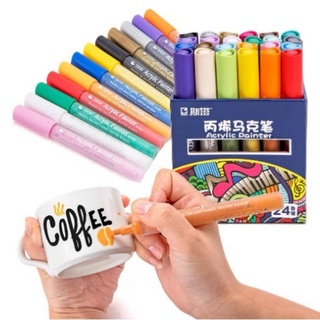 Bút màu Acylic vẽ được trên mọi chất liệu