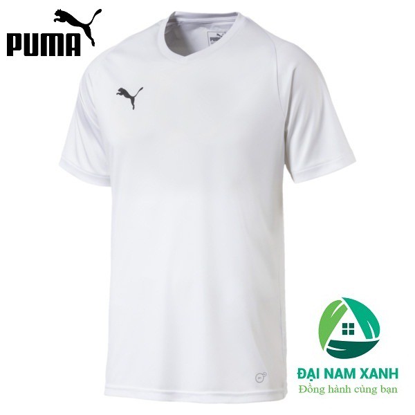 Áo thun nam cổ tim Puma Liga Core màu White - Hàng size châu Âu