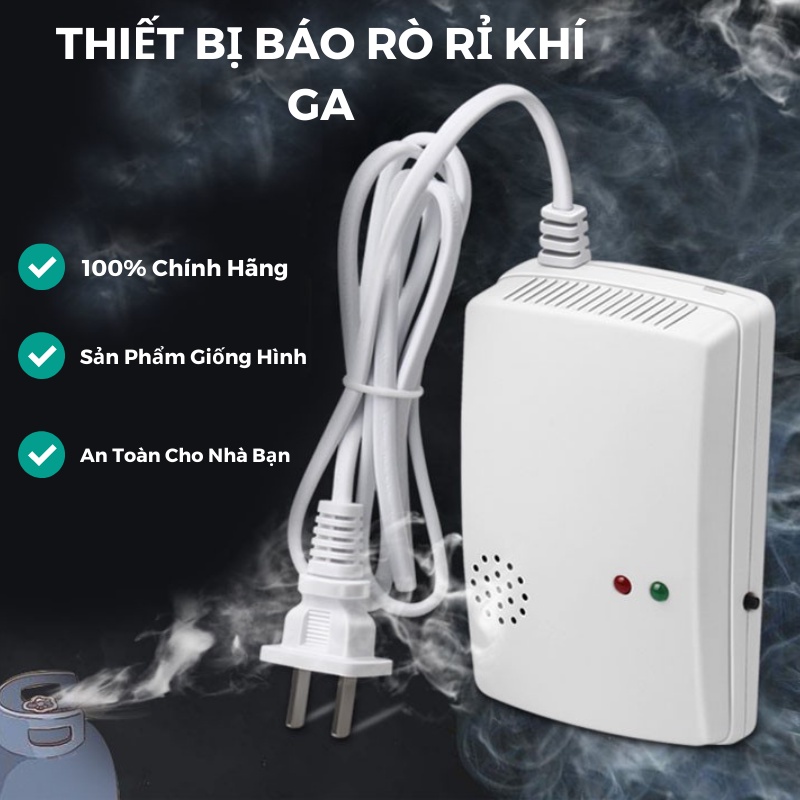 Máy đo khí ga rò rỉ khí gas -cảnh báo rò rỉ khí gas, báo cháy chạy bằng điện - Thiết bị ngành gas, dầu khí Chính Hãng