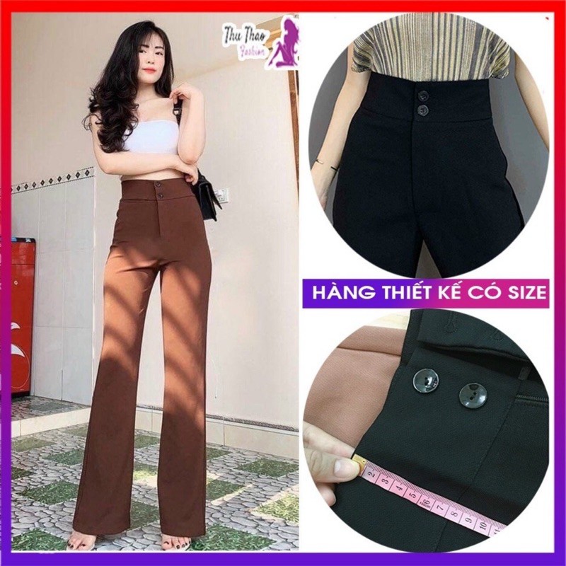[ Cạp cao- Form chuẩn ] Quần ống xuông cạp cao 2 cúc tôn dáng siêu hot 2020 | BigBuy360 - bigbuy360.vn