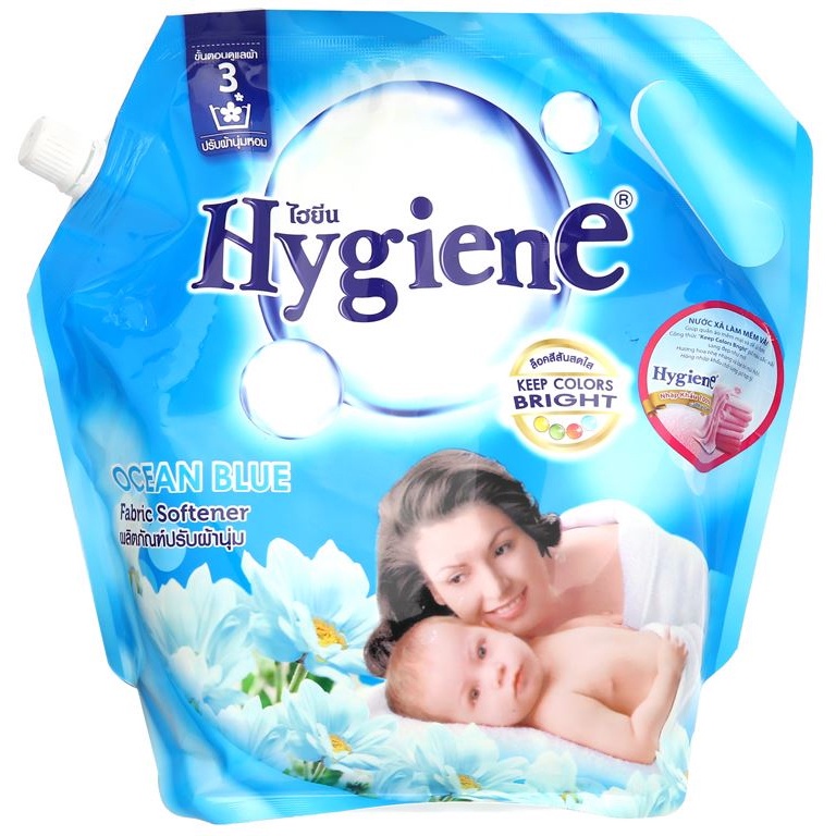 Nước xả vải cho bé người lớn siêu mềm mại Hygiene 1.8L Thái Lan