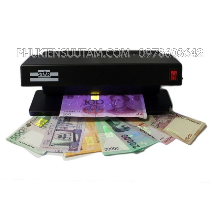 Đèn soi tiền giả để bàn 2 ống đèn UV - KH0013