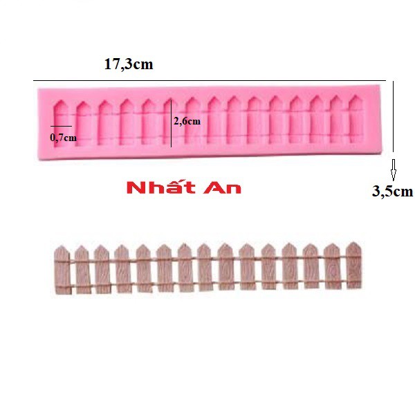 Khuôn silicone 4D hàng rào