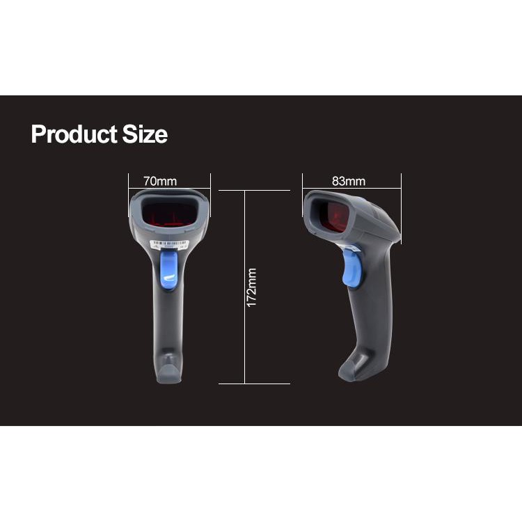 Máy đọc mã vạch ZOZO Z2100 (1D, tự động & có dây)