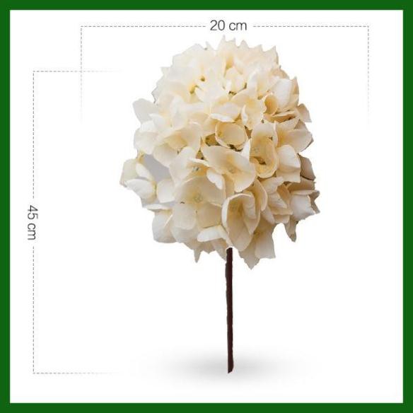 [ Hoa Giả ] Hoa Cẩm Tú Cầu SIZE TO  1 cành 1 bông, nhiều màu, có ảnh thật