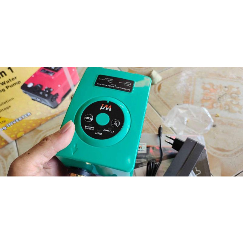 Máy bơm tăng áp mini wi Động cơ nam châm từ vĩnh cửu Dùng điện 24V