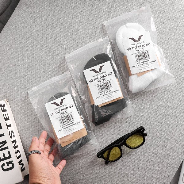 Tất Vớ Nam Nữ Thể Thao Cao Cấp Vina Sport Cổ Cao/Ngắn Sợi Cotton Hút Ẩm, Khử Mùi, Tất Thể Thao, Lapi VN