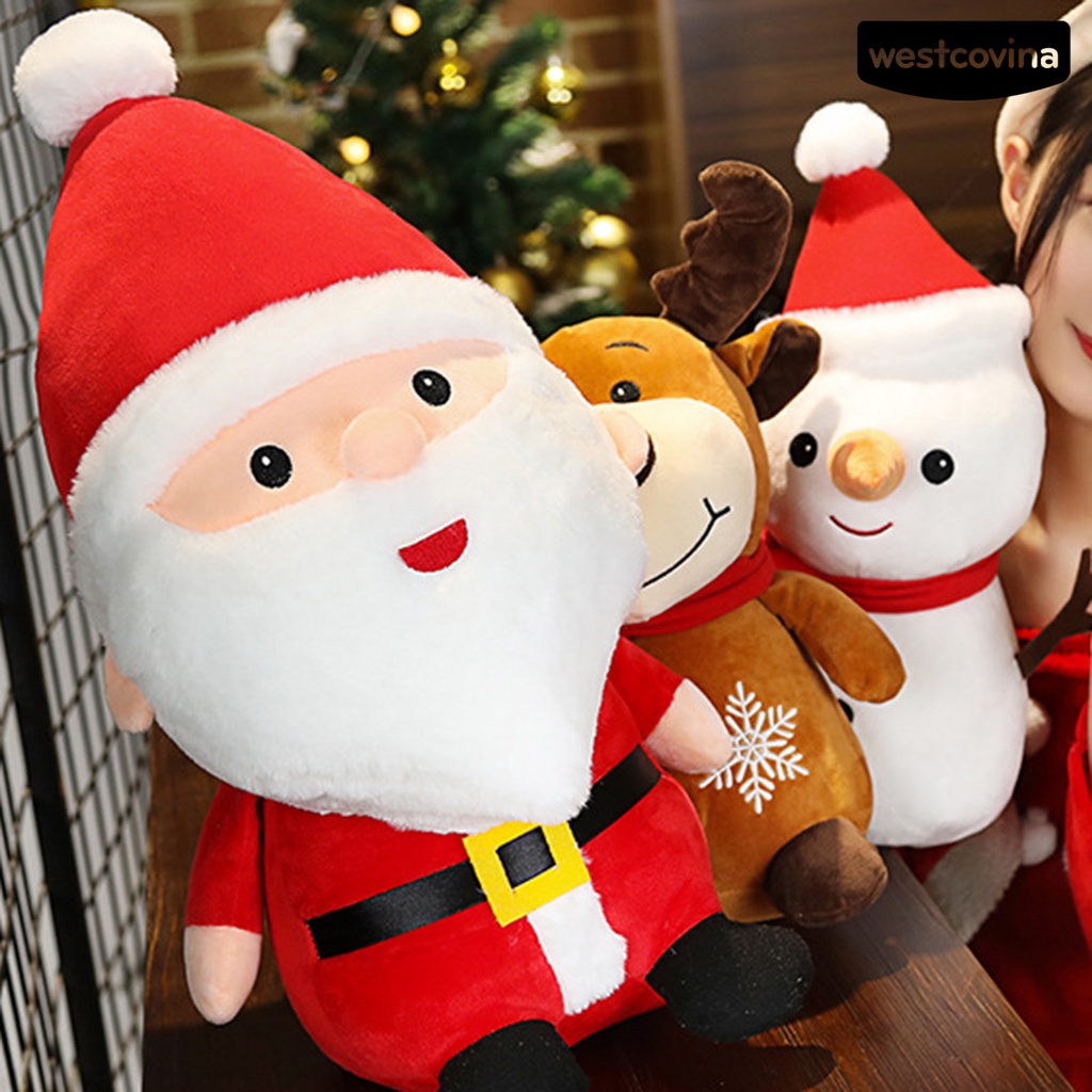 Búp bê nhồi bông hình ông già noel / người tuyết đáng yêu