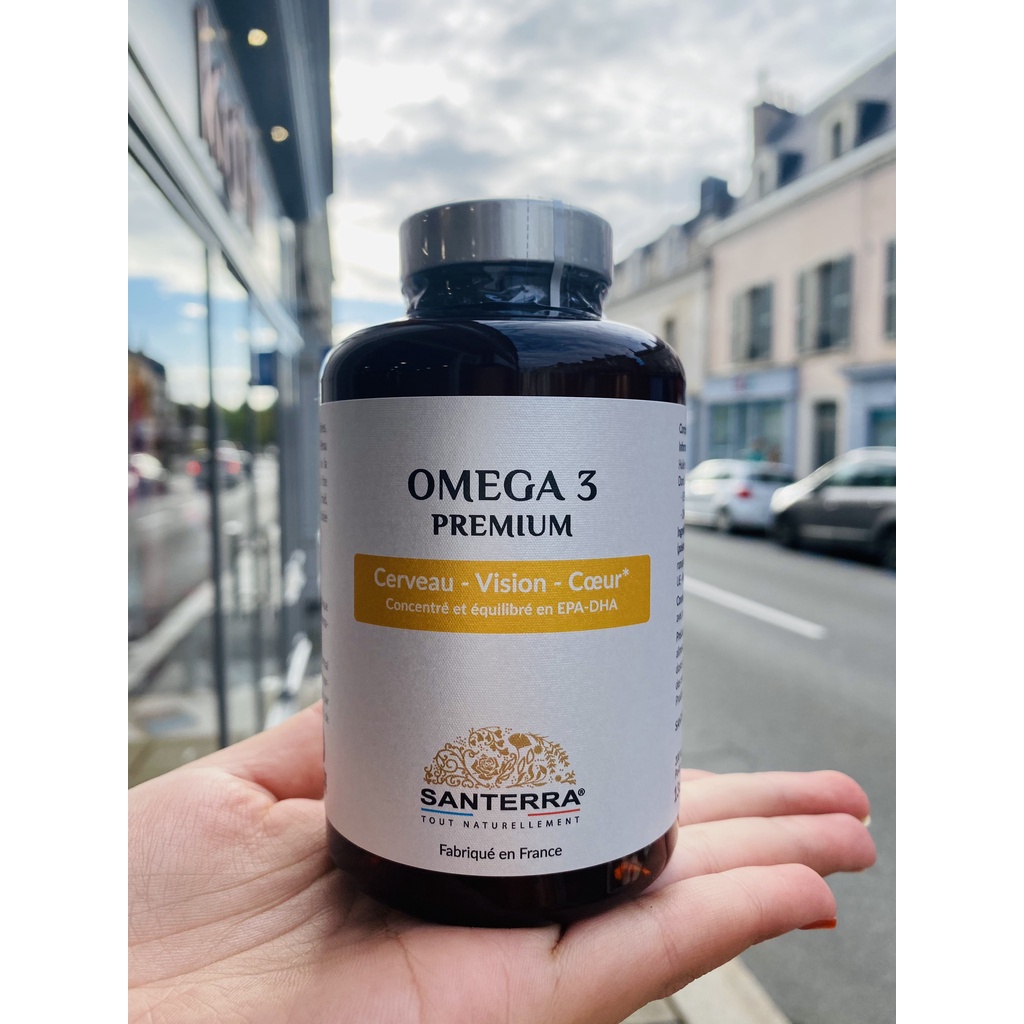 Viên Uống Omega 3 Premium SANTERRA Pháp  Hộp 200 Viên