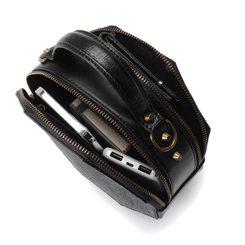 Túi Đeo Chéo Da PU 10MK Phong Cách Steampunk Gothic Cổ Điển Cho Nữ