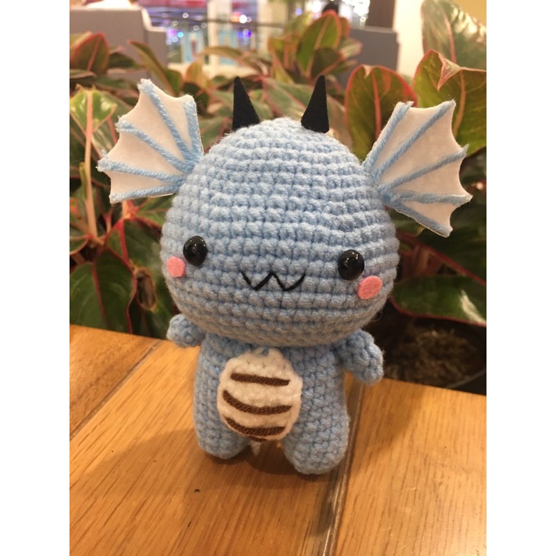 Thú len rồng con baby làm bằng len handmade