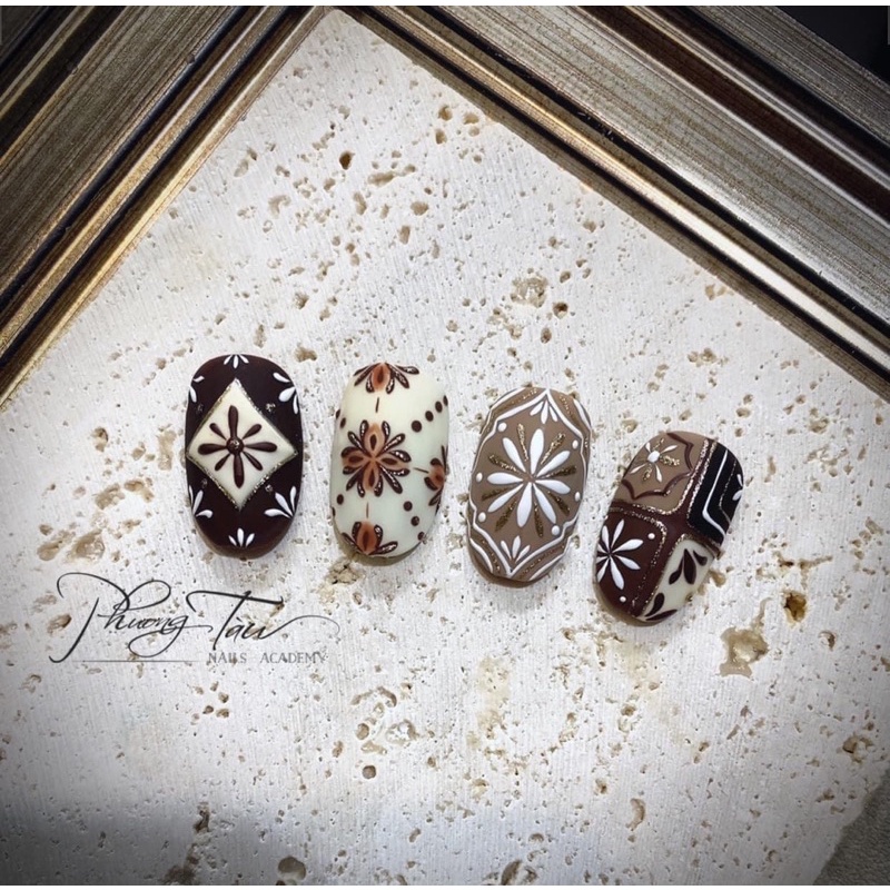 Miếng gạch đá chụp ảnh mẫu nail , phụ kiện