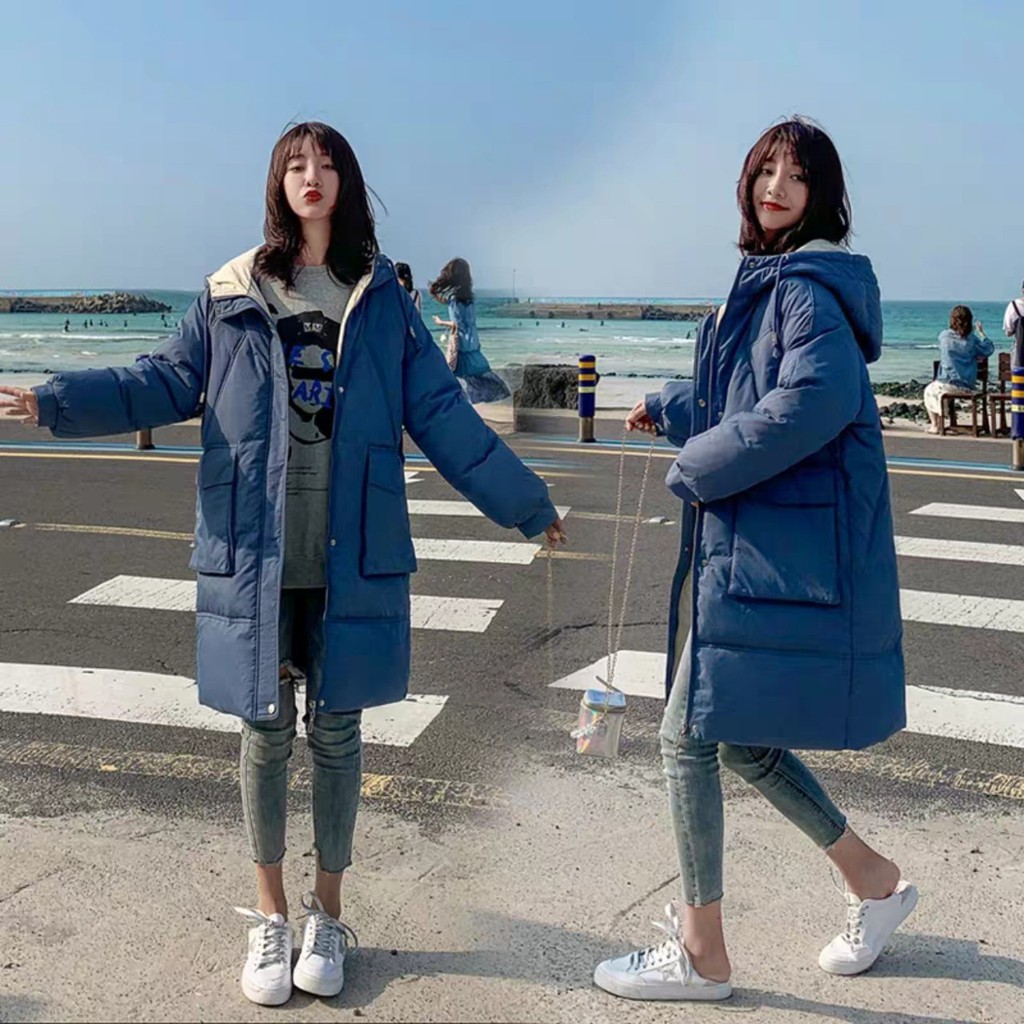 [ORDER] (ORDER) Áo khoác phao nữ dáng dài mùa đông siêu ấm Hàn Quốc - Có ảnh thật