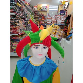 Nón chú hề, mũ hề hóa trang halowen, mũ hề ma thuật,