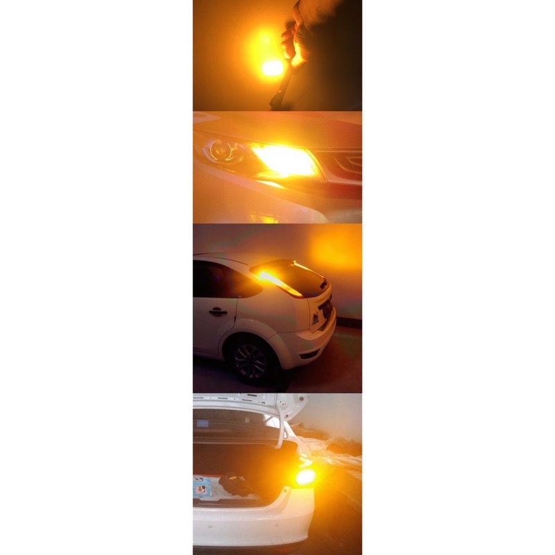 Bóng đèn led xi nhan, phanh, hậu chân cắm T20/ 7743