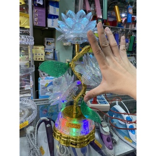 Đèn để bàn thờ bông sen
