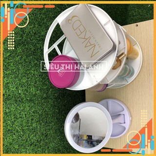 [ Mua ngay nhận ưu đãi của TINI ] Kệ mỹ phẩm xoay 360 độ thông minh đựng đồ tiện lợi GDTRUONG45 TNMART