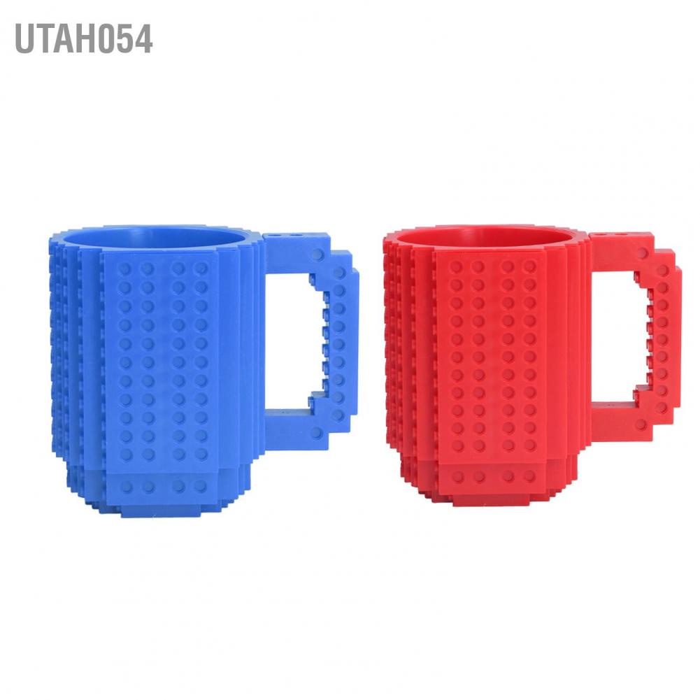 Hàng HOT Ly Uống Nước Kiểu Khối Lắp Ráp Sáng Tạo Funny DIY Novelty Cup【Utah054】