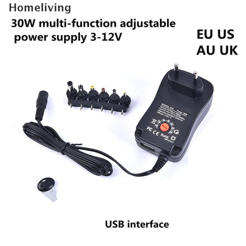 Bộ Nguồn Điện 3V 4.5V 5V 6V 7.5V 9V 12V 2A 2.5A AC / DC US EU UK