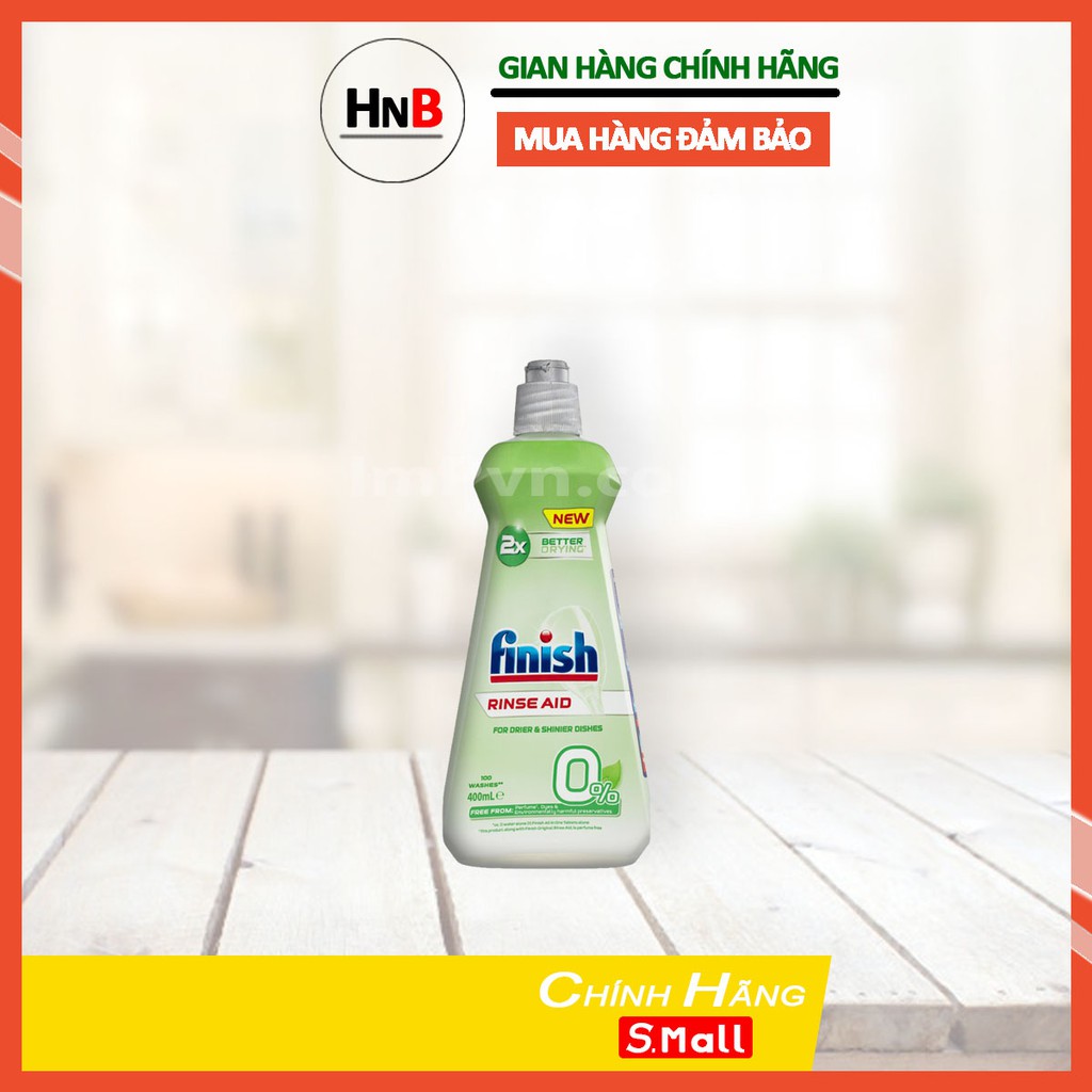 Combo Gel rửa bát Finish Eco 0% và nước làm bóng Finish Eco 0%