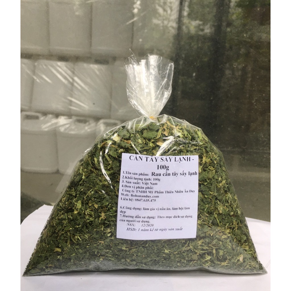 RAU CẦN TÂY SẤY LẠNH 100G