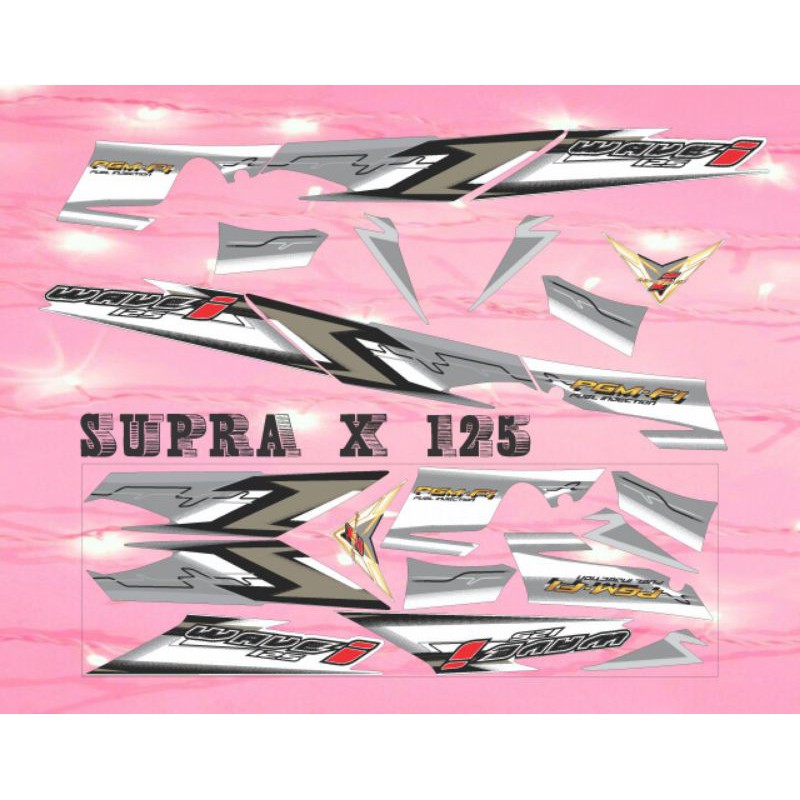 Sticker Dán Trang Trí Xe Mô Tô Supra X 125 Wave I Chất Lượng Cao