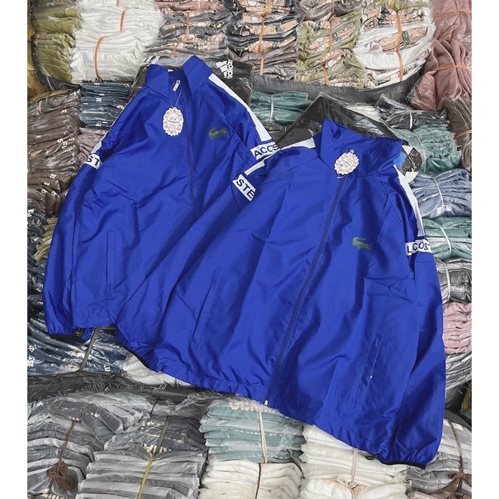 Áo khoác dù cặp hai lớp cổ trụ