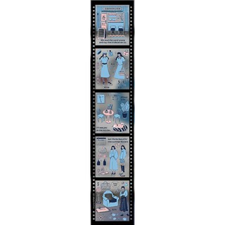 Set sticker dây polaroid trang trí sổ