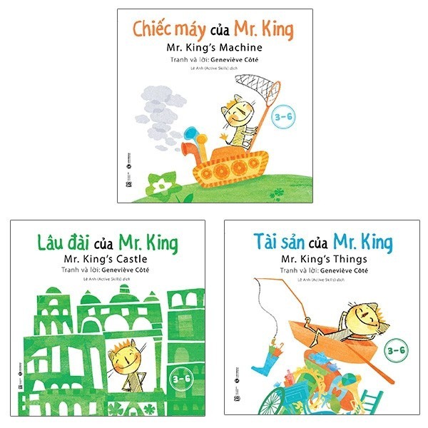 Sách - Combo Mr. King: Tài Sản Của Mr. King + Lâu Đài Của Mr. King + Chiếc Máy Của Mr. King