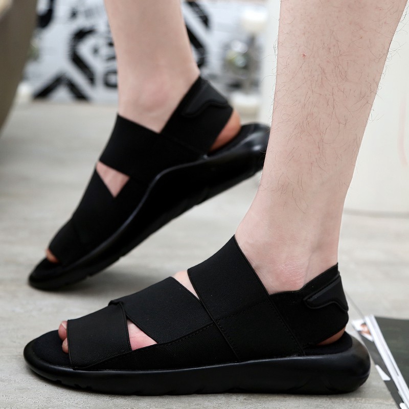 Giày sandal thiết kế đan chéo dây thời trang Hàn Quốc cho nam giới