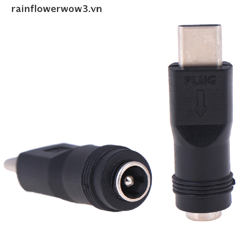 1 Giắc Cắm Chuyển Đổi 5.5 * 2.1mm Female Sang Type-C 3.1 Male 90 / 180 Độ DC