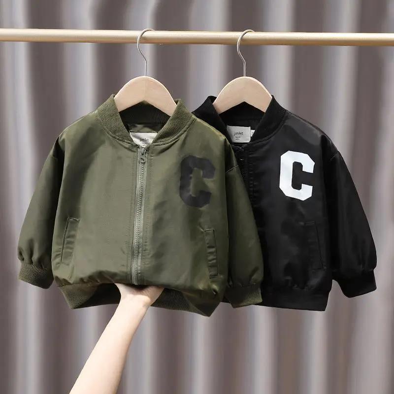 Áo Khoác Bóng Chày Bằng Vải Bông Dày Dặn Phong Cách Phương Tây Thời Trang Thu Đông Hàng Mới 2022 Dành Cho Trẻ Em
