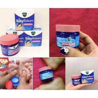 Vick Baby Balsam – Dầu thoa giữ ấm, giúp giảm ho, sổ mũi, ngạt mũi cho trẻ