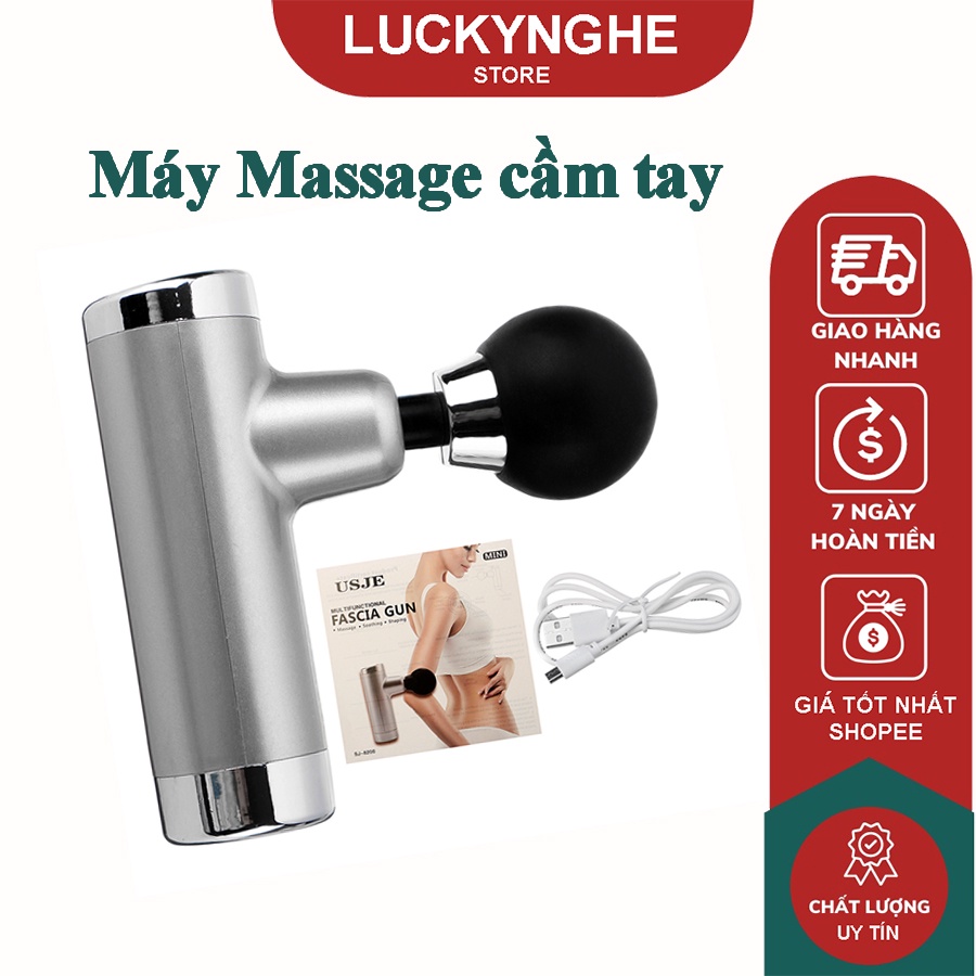 Máy Massage cầm tay trị nhức mỏi vai gáy, đau giãn cơ USJE SJ-8200 Mini